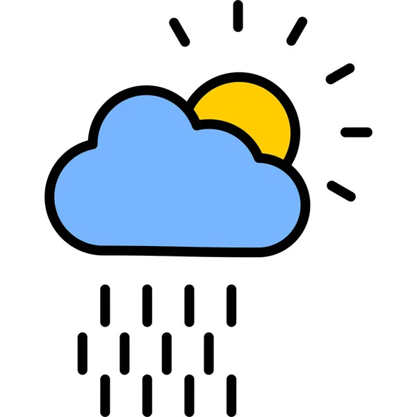 Wetter Modernes Symbol Vektorillustration — Stockvektor