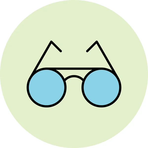 Gafas Sol Icono Vector Ilustración — Archivo Imágenes Vectoriales