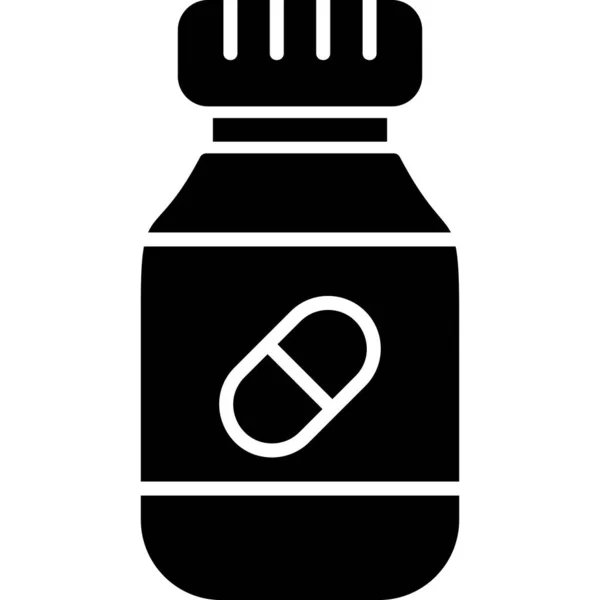 Medizinische Pillen Symbol Einfache Illustration — Stockvektor
