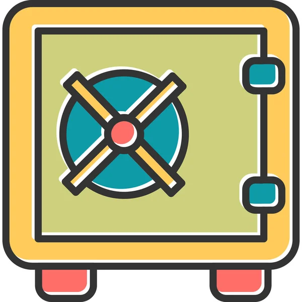 Imagen Segura Web Simple Icono Seguridad — Vector de stock