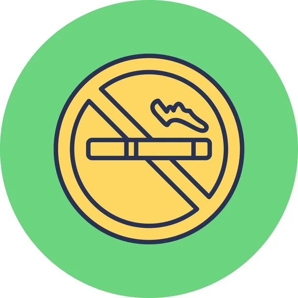 Smoking Modern Vector Icon Illustration — Stock vektor