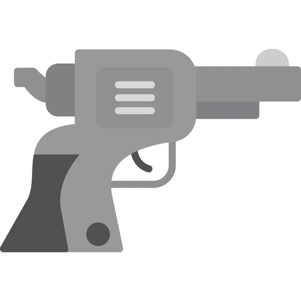 Pistolet Icône Web Design Simple — Image vectorielle