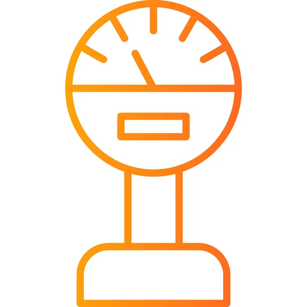 Pressure Meter Modern Icon Vector Illustration — Stock Vector