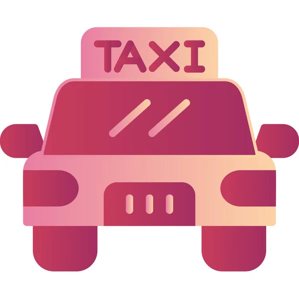 Taxi Car Web Icon — Stock Vector