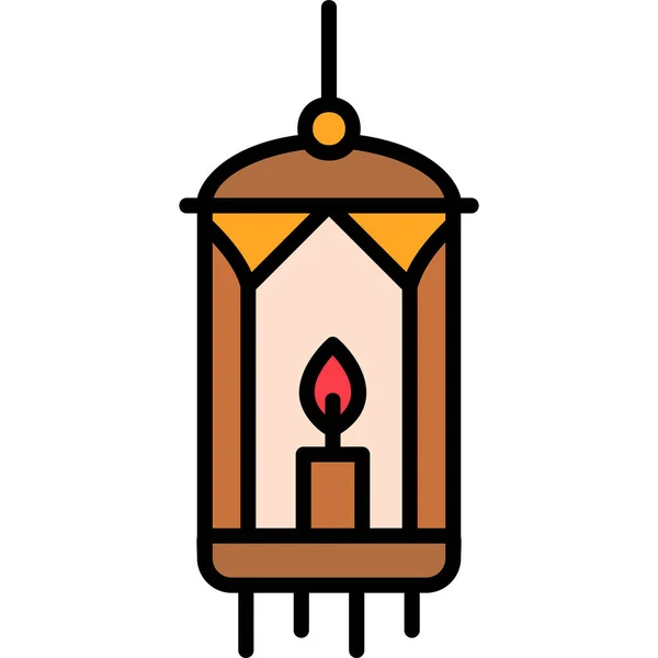 Lanterne Icône Moderne Illustration Vectorielle — Image vectorielle