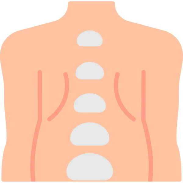 Ludzka Anatomia Prosta Ilustracja — Wektor stockowy