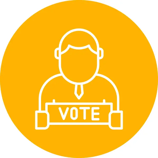 Abstimmung Web Symbol Einfache Illustration — Stockvektor
