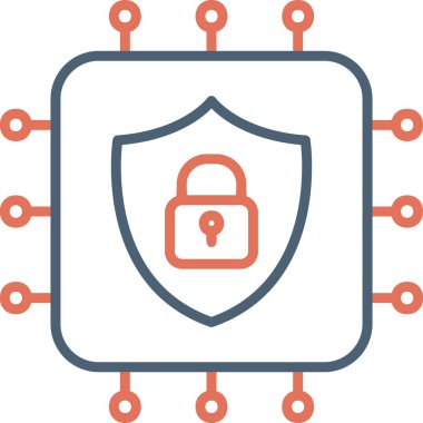 CPU icon, vector illustration simple design