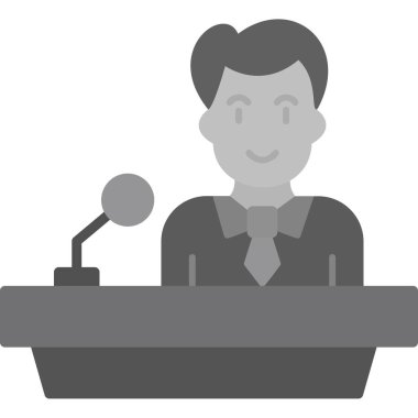 Nutuk. Web simgesi basit illüstrasyon