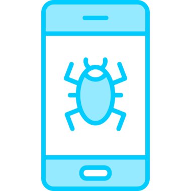 Mobile Virus icon modern vector illustration