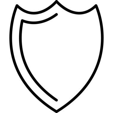 shield icon, simple web illustration