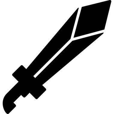 Kılıç. Web simgesi basit illüstrasyon 