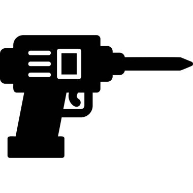 Matkap simgesi, modern tasarım illüstrasyonu