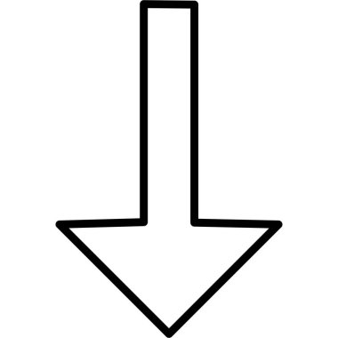 Yön gösteren ok, ağ basit simgesi