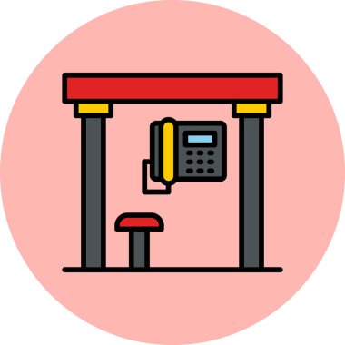 telefon simgesi vektör illüstrasyonu