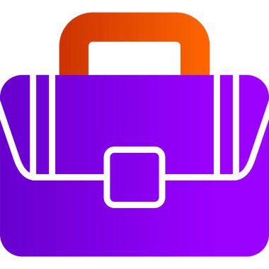 Çanta. Web simgesi basit tasarım 