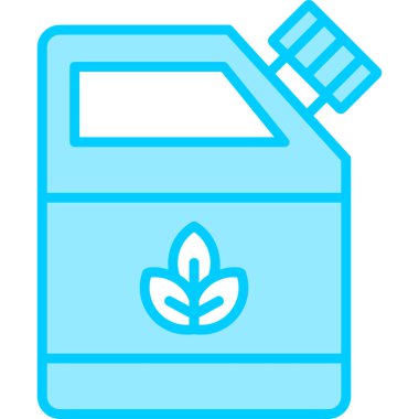 Eko yakıt modern simge, vektör illüstrasyonu 