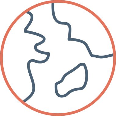 Gezegen simge vektör çizim