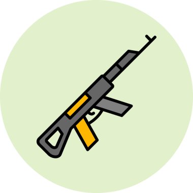 Ak47 icon modern vector illustration