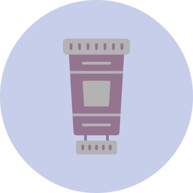 Yağlı boya modern simge, vektör illüstrasyonu