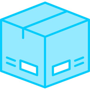 Kutu. Web simgesi basit illüstrasyon