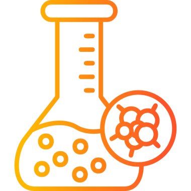 Kimya şişesi. Web simgesi basit tasarım 