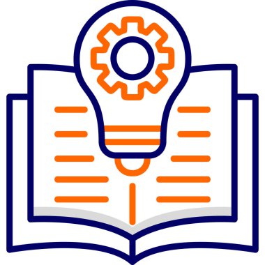 Kitap. Web simgesi basit illüstrasyon