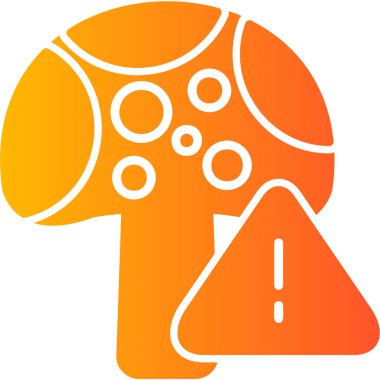 Mantar simgesinin vektör illüstrasyonu