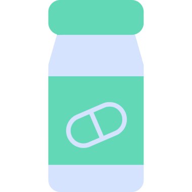 Pills bottle modern vector icon illustration