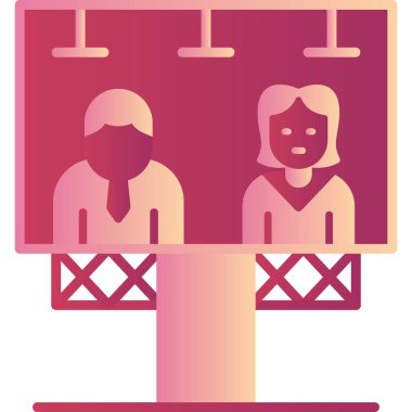 Seçim web simgesi basit illüstrasyon