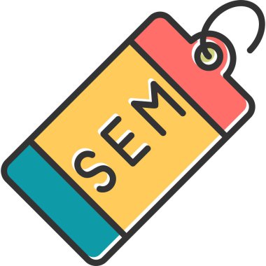 Etiket web simgesi basit illüstrasyon