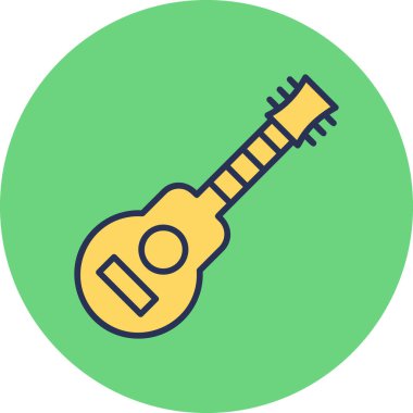 guitar icon, web simple illustration