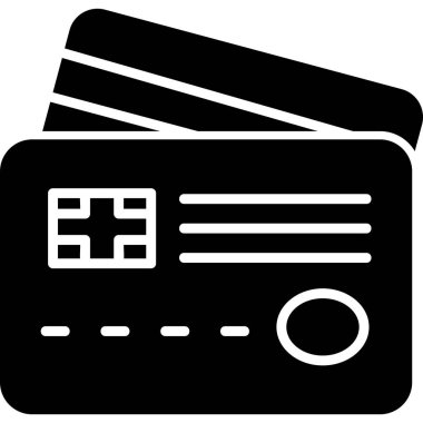 Kredi kartıyla. Web simgesi illüstrasyonu