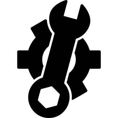 İş Yönetimi. Web simgesi basit illüstrasyon