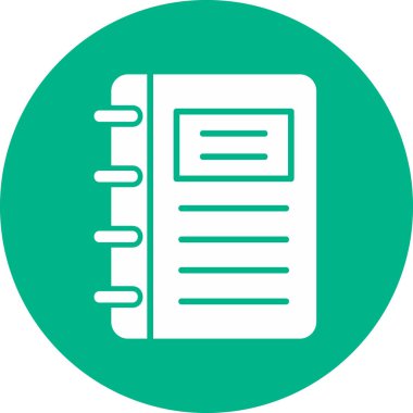 Not defteri web simgesi, vektör çizim