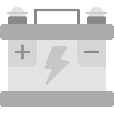 Araba aküsü. vektör çizim