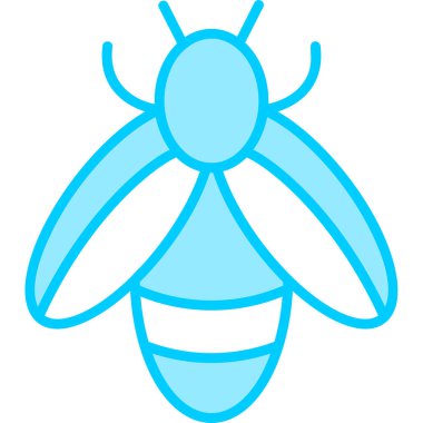 şirin çizgi film arısı ağı basit illüstrasyon