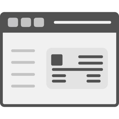 Tarayıcı penceresi. Basit tasarım