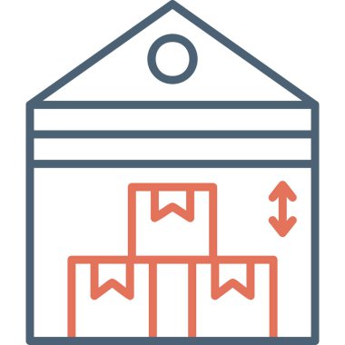 Teslimat. Web simgesi basit illüstrasyon