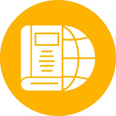 Coğrafya simge vektör çizim