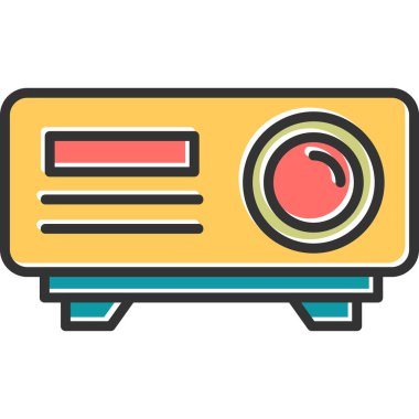 Projector web icon vector illustration