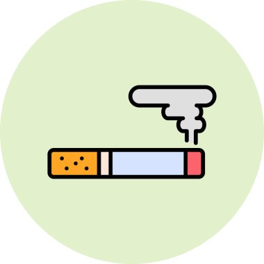 - Sigara. Web simgesi vektör illüstrasyonu