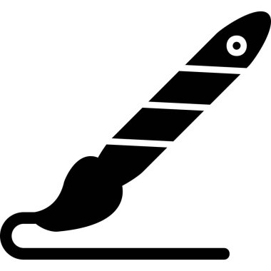 Boya fırçası. Basit resimleme