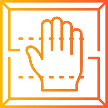 El ikonu. Vektör illüstrasyonu