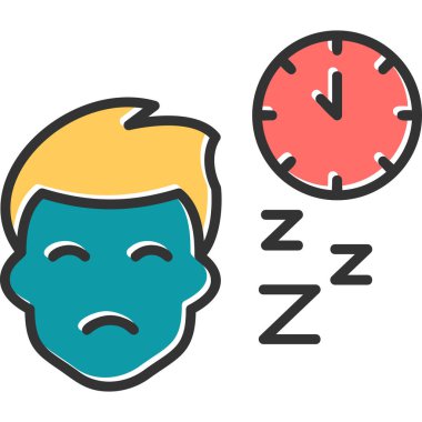 Uyku Ağı simgesi basit illüstrasyon