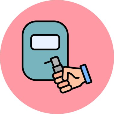 Kaynak simgesinin vektör illüstrasyonu