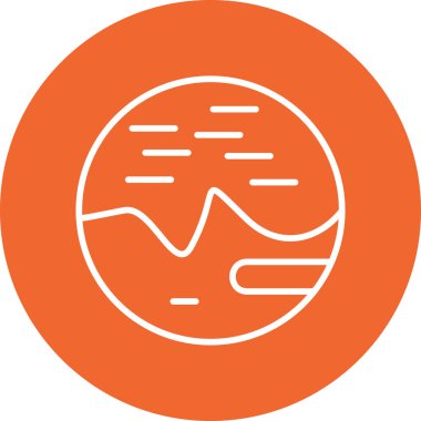 Gezegen simge vektör çizim