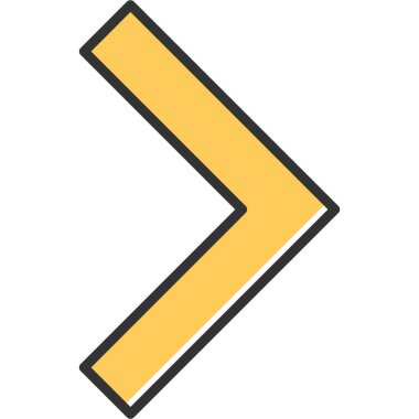 Tek bir sembol simgesinin vektör çizimi