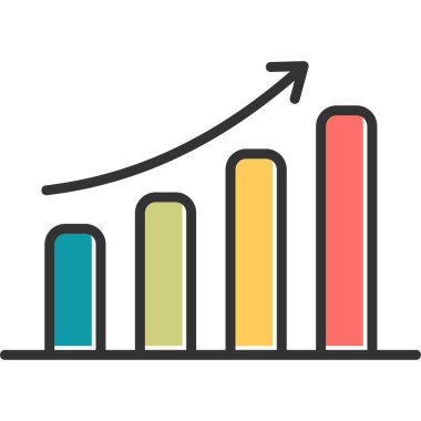 bar chart. simple web illustration