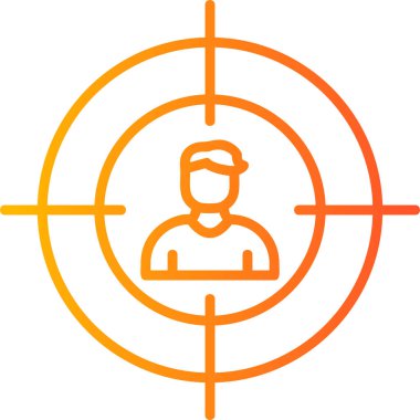 hedef simge vektör illüstrasyonu